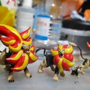 [PREORDER] 1/40 Zukan Figure [ROWLET] - Litleo & Pyroar / Mega Pyroar