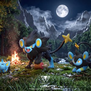 [PREORDER] 1/20 Scale World Figure [WONDER] - Shinx & Luxio & Luxray