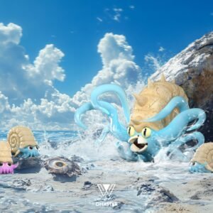 [PREORDER] 1/20 Scale World Figure [WONDER] - Omanyte & Omastar