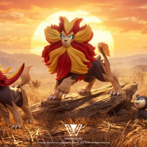 [PREORDER] 1/20 Scale World Figure [WONDER] - Pyroar / Litleo