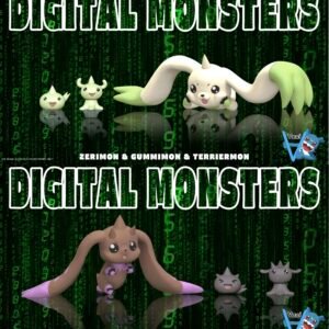 [PREORDER] Digimon Figure [VZAI] - Terriermon & Zerimon & Gummymon / Lopmon & Cocomon & Chocomon