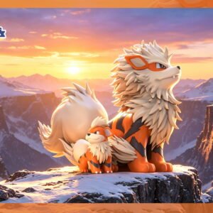 [PREORDER] 1/20 Scale World Figure [POKEDEX MOMENT] - Growlithe & Arcanine