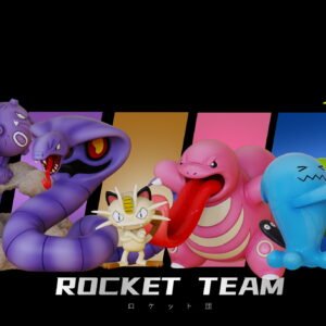 [PREORDER] 1/20 Scale World Figure [WONDER] - Team Rocket Arbok & Meowth & Victreebel & Lickitung & Weezing & Wobbuffet