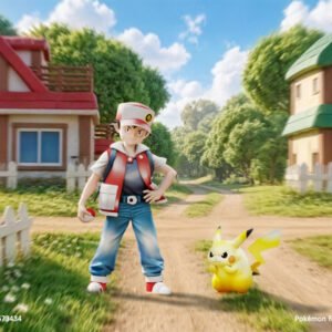 [PREORDER] 1/20 Scale World Figure [JB] - Red (Adventures) & Pikachu