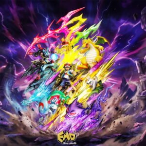 [PREORDER] GK Statue [EMO] - Ash & Pikachu & Gengar & Dragonite & Lucario & Sirfetch’d & Dracovish