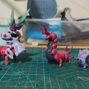 [PREORDER] 1/40 Zukan Figure [ROWLET] - Venipede & Whirlipede & Scolipede / Mega Scolipede